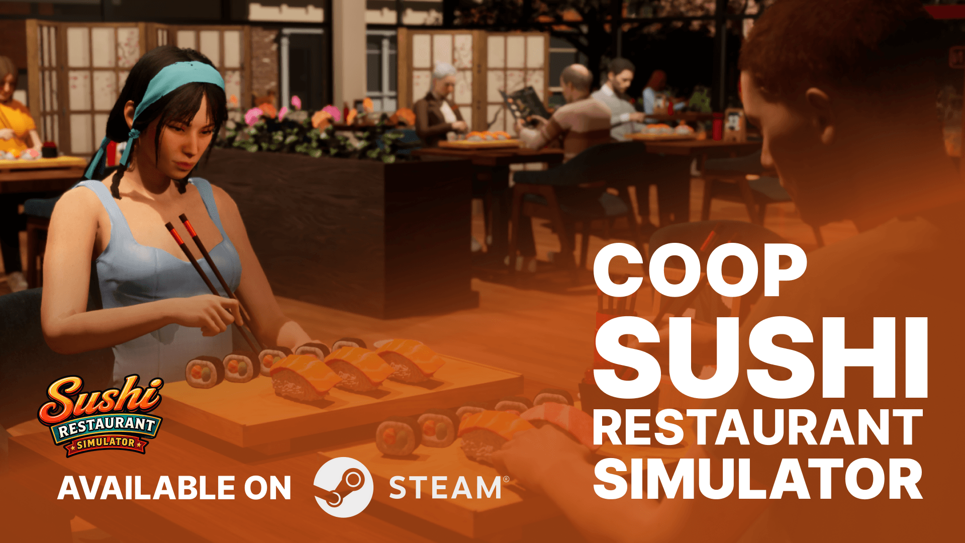 Sushi Restaurant Simulator website and social channels launch announcement